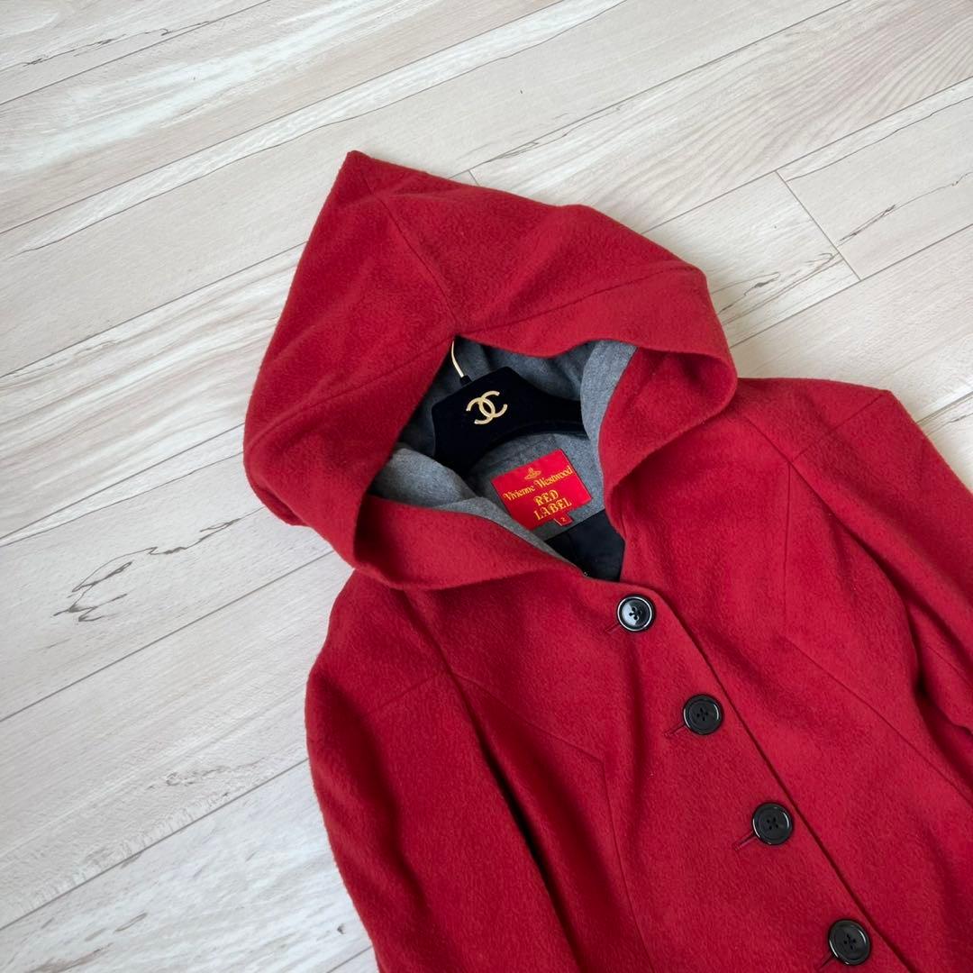 ヴィヴィアンウエストウッドレッドレーベル　小人フード　ウールジャケット　コート