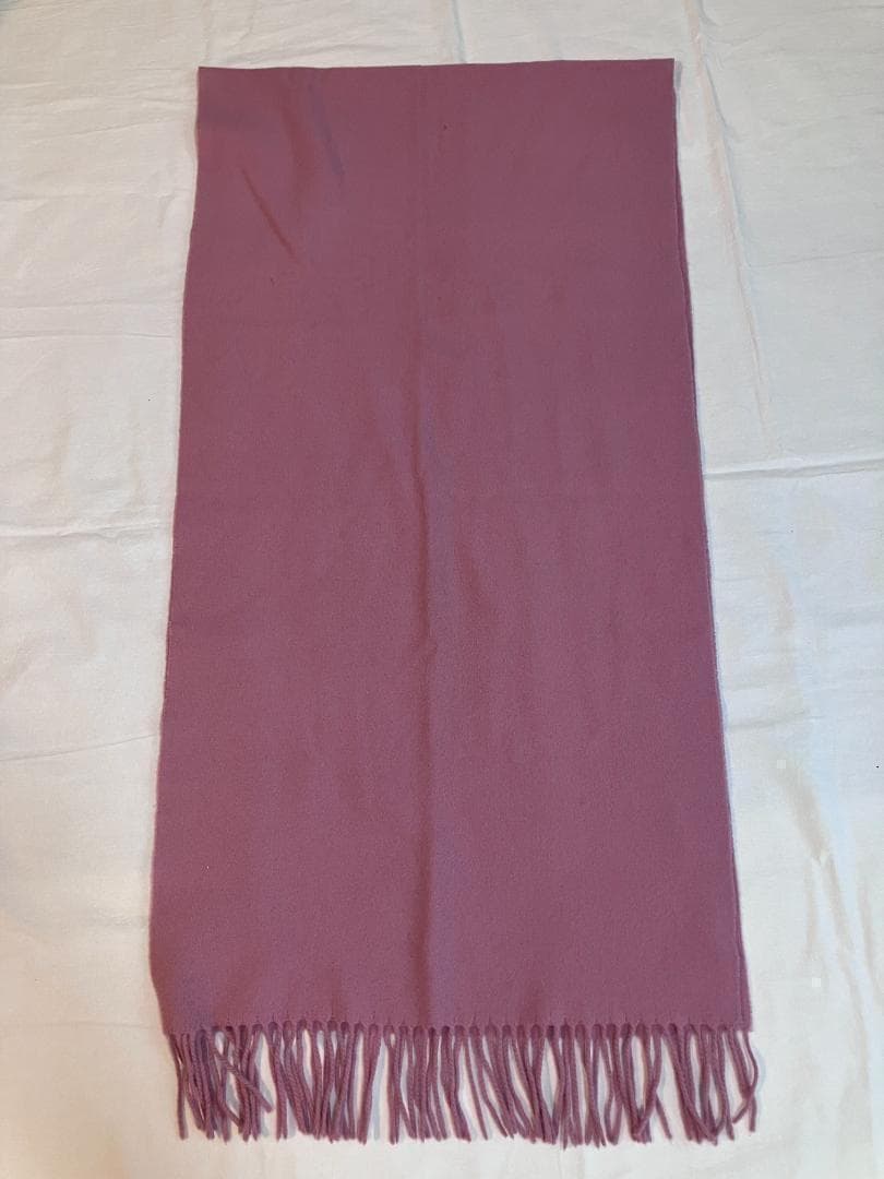 MONCLER フリンジ マフラー ピンク系