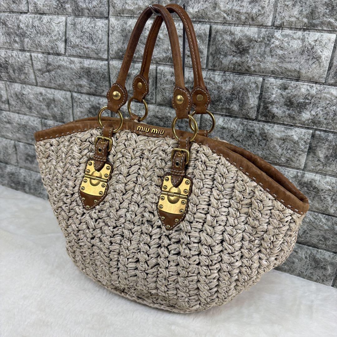 miumiu ミュウミュウ カゴバッグ ハンドバッグ