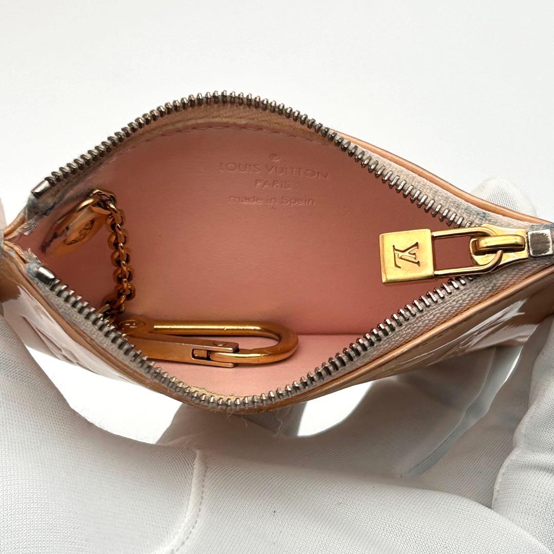 ルイヴィトン ケース ポシェットクレ ヴェルニ モノグラム ポーチ【良品】