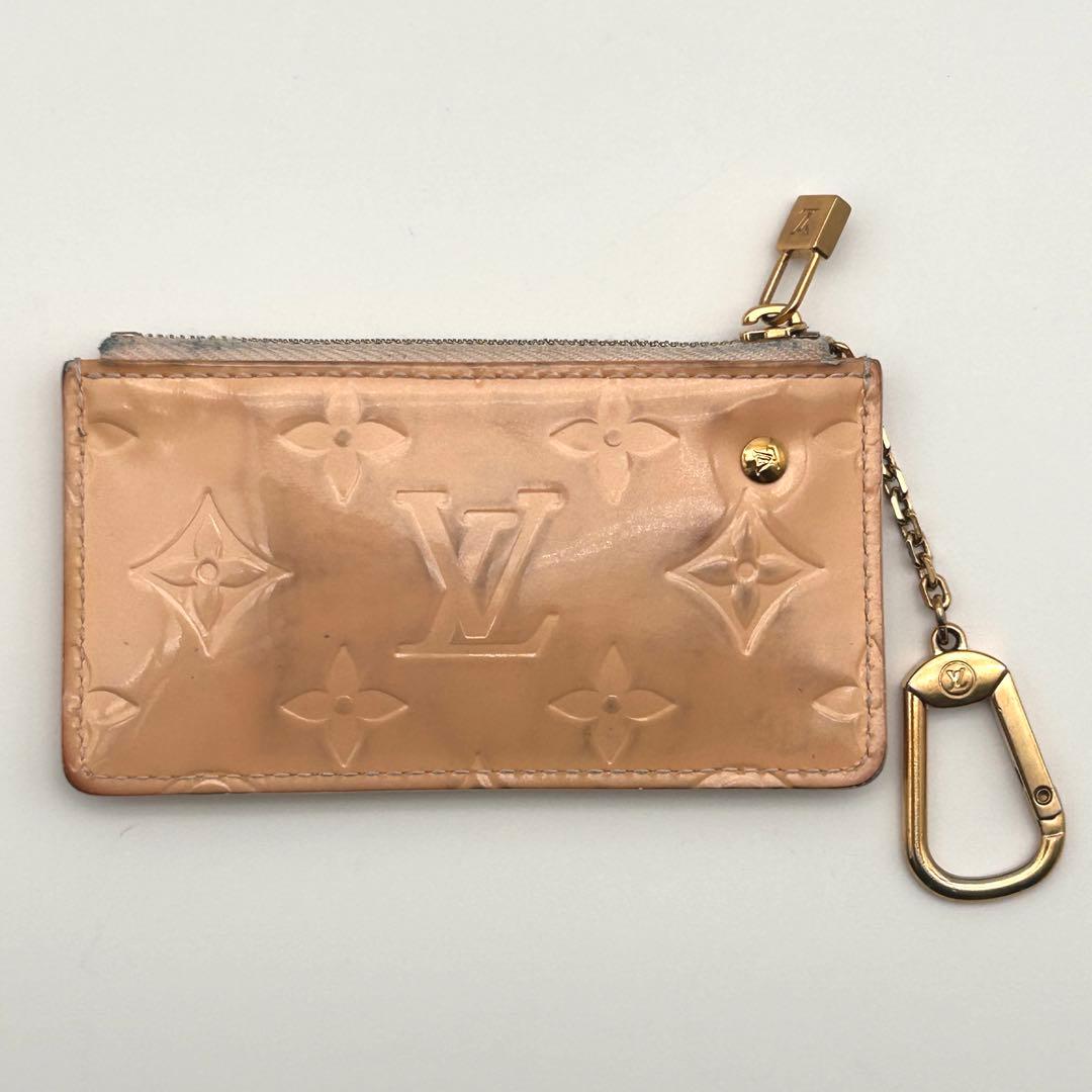 ルイヴィトン ケース ポシェットクレ ヴェルニ モノグラム ポーチ【良品】