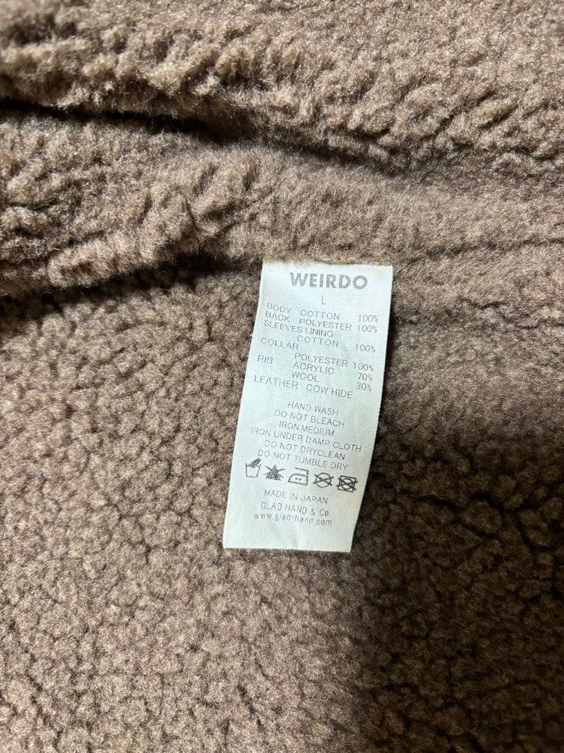 WEIRDO ウィアード B-15 フライトジャケット カーキ　Ｌサイズ