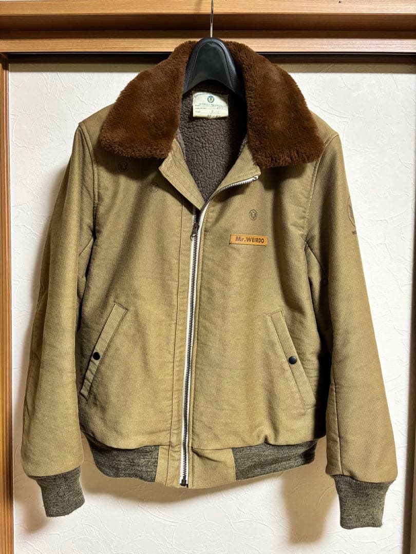 WEIRDO ウィアード B-15 フライトジャケット カーキ　Ｌサイズ