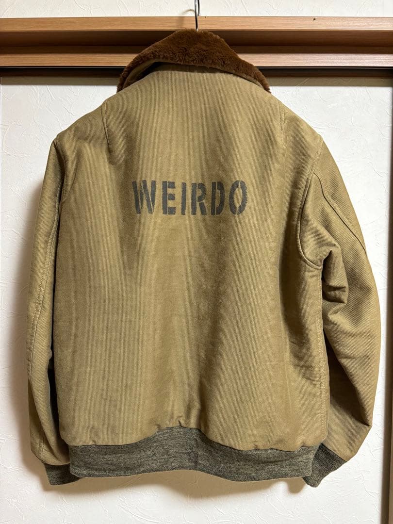 WEIRDO ウィアード B-15 フライトジャケット カーキ　Ｌサイズ