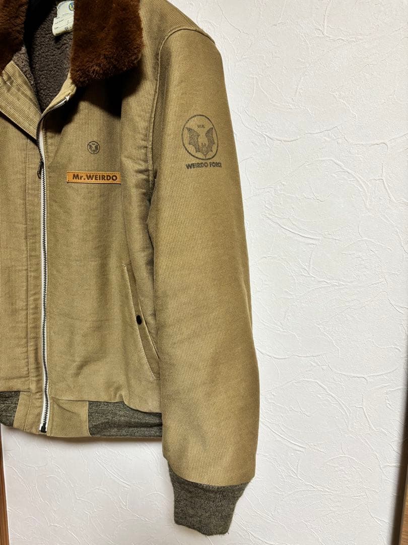 WEIRDO ウィアード B-15 フライトジャケット カーキ　Ｌサイズ
