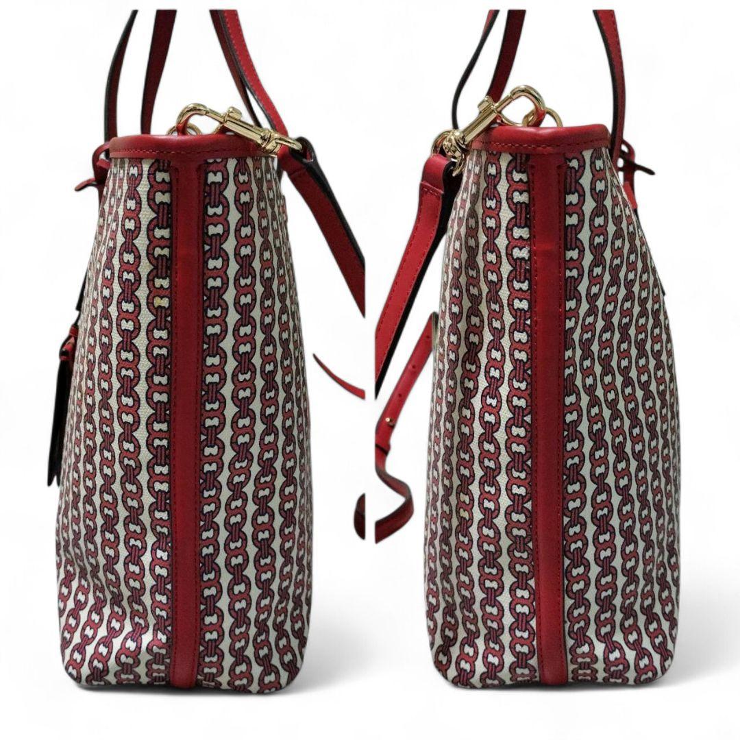 【極美品】 トリーバーチ ジェミニリンク トートバッグ 2way PVC A4可