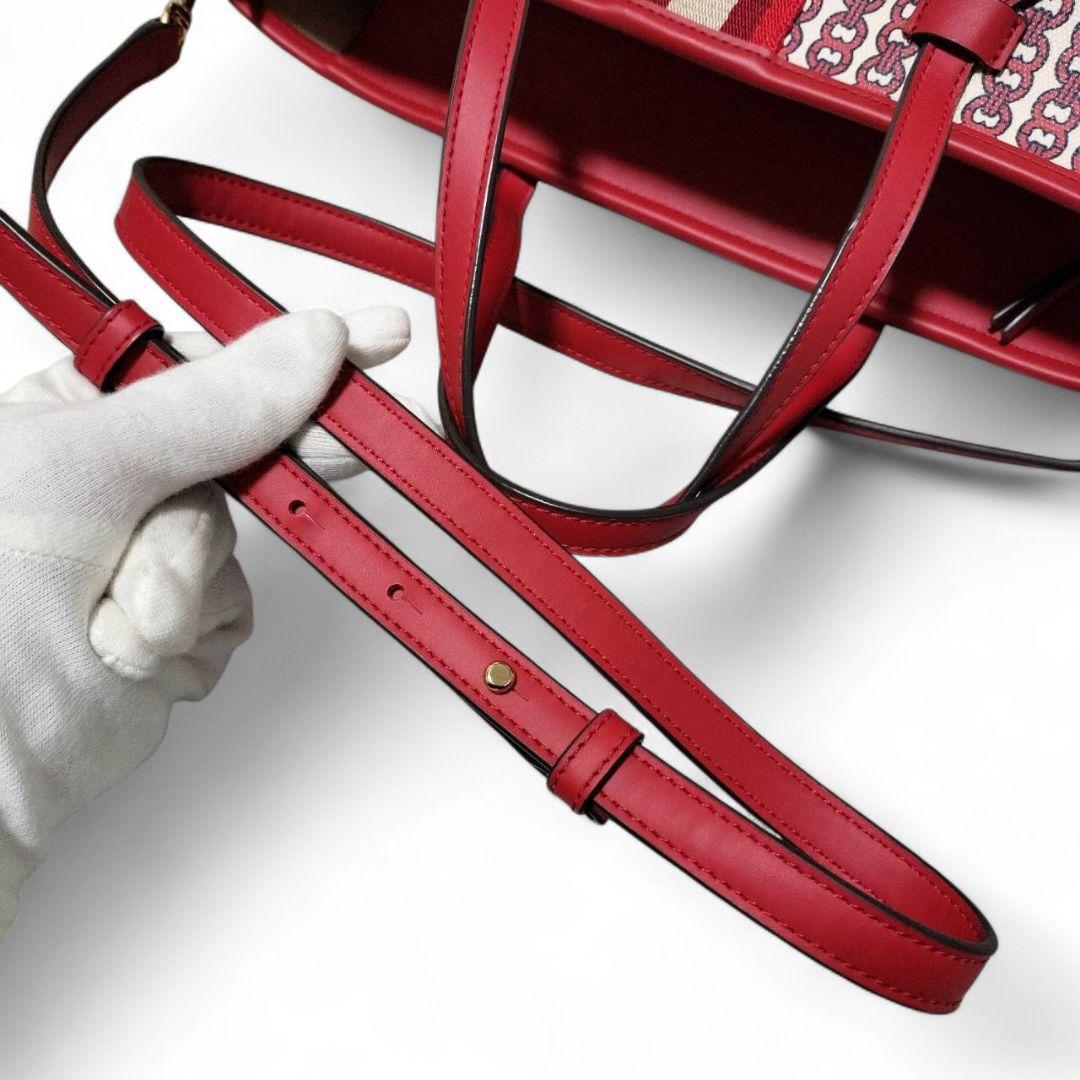 【極美品】 トリーバーチ ジェミニリンク トートバッグ 2way PVC A4可