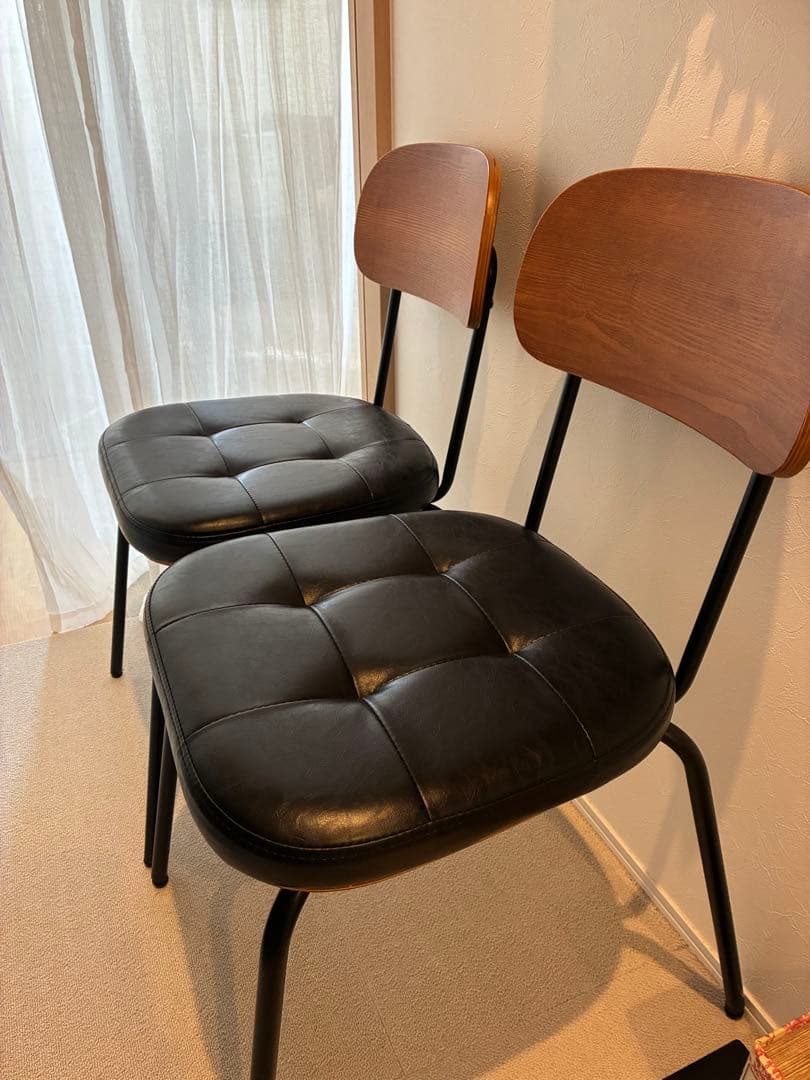 クッション付きダイニングチェア 1脚