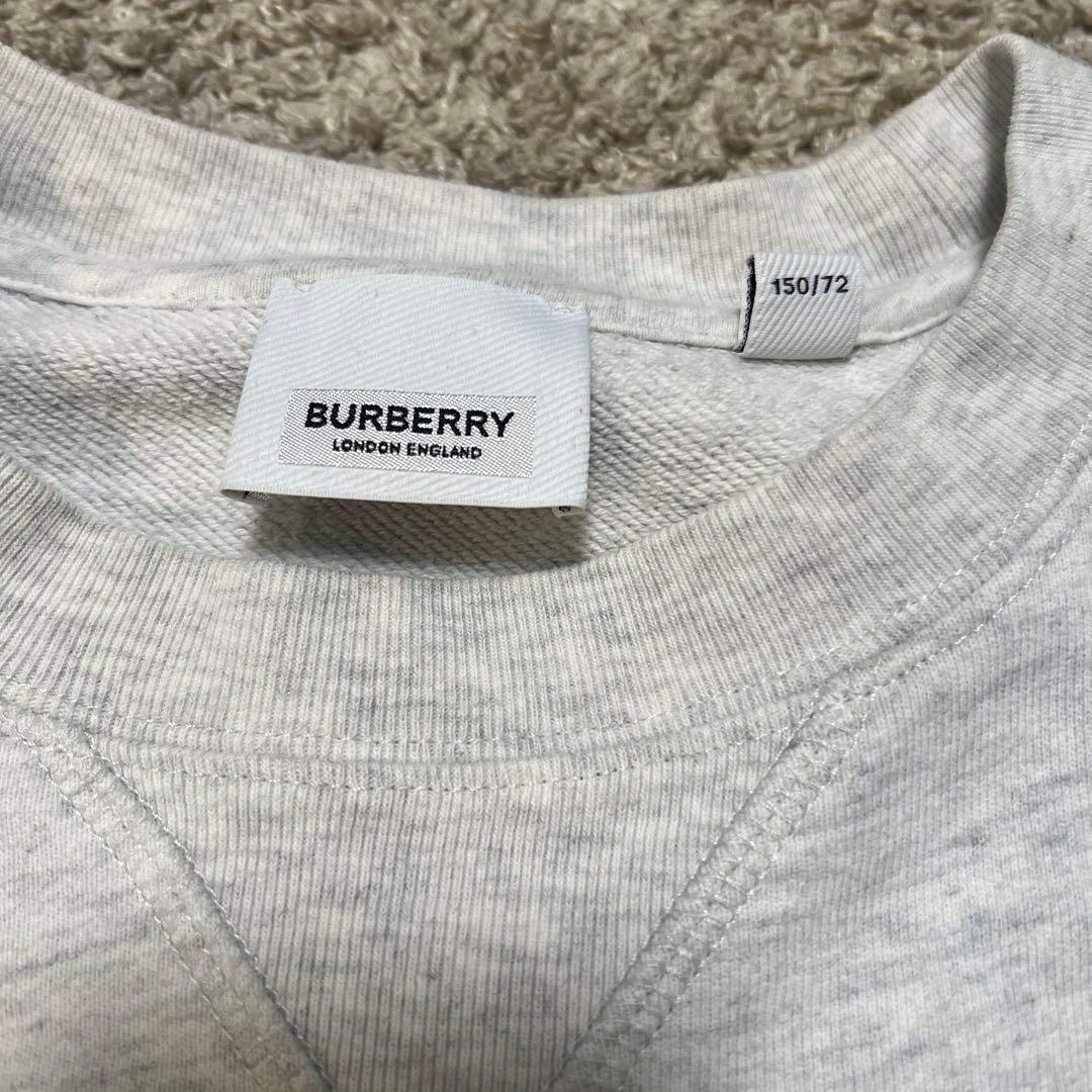 BURBERRY グレー ストライプ トレーナー 12Y