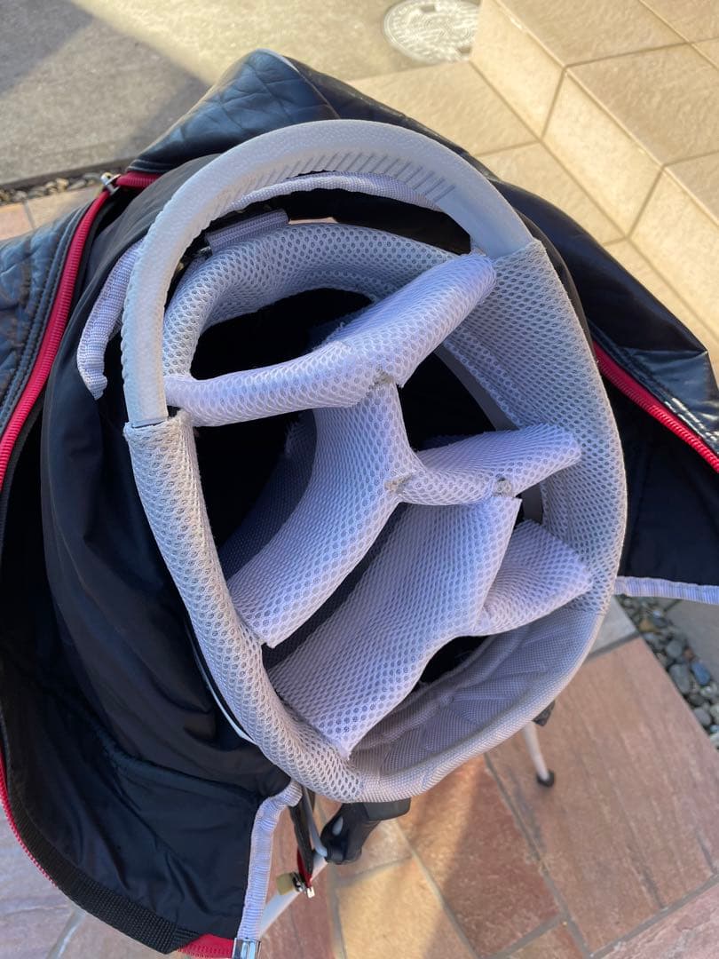 Pearl Gates キャディバッグ ネイビー・レッド