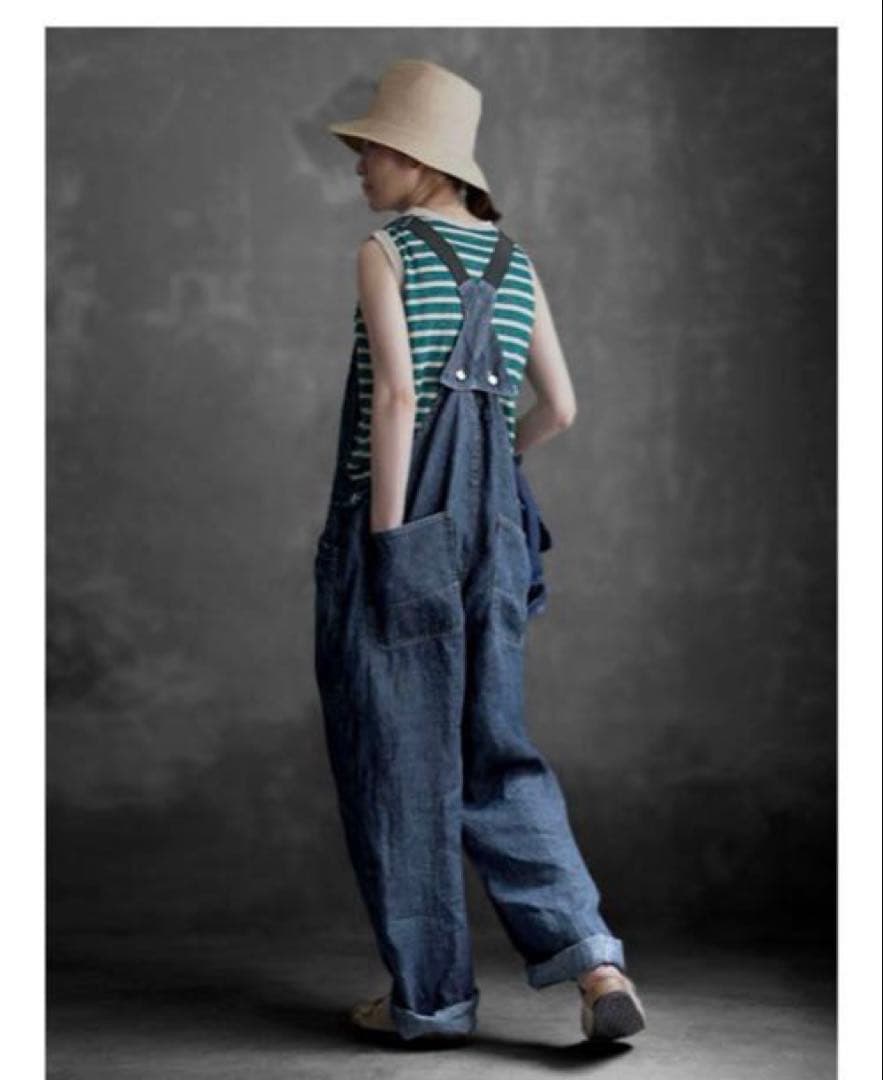 Joie de Vivre リネン10オンスバイオヴィンテージワークオーバオール