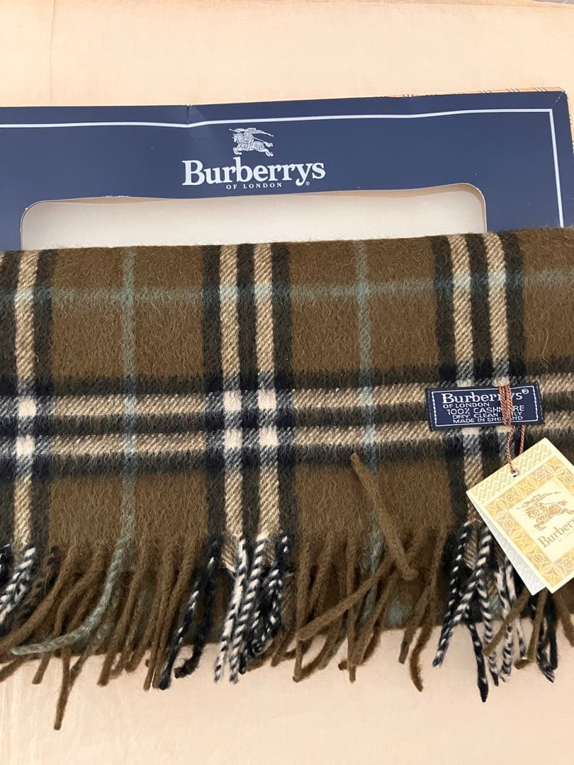 バーバリー　カシミア　マフラー　未使用　イギリス