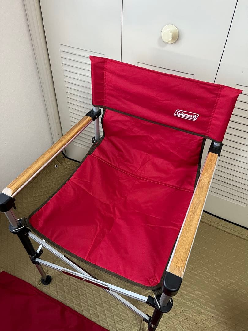 コールマン(Coleman) ツーウェイキャプテンチェア　2脚セット（赤・緑）