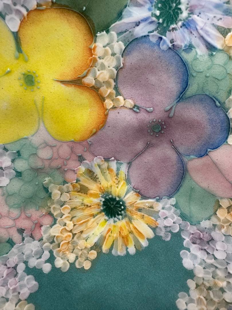 【未使用】工房ゆずりは　彩優花　パスタ皿】瀬戸焼 直径24m 贈り物　箱なし