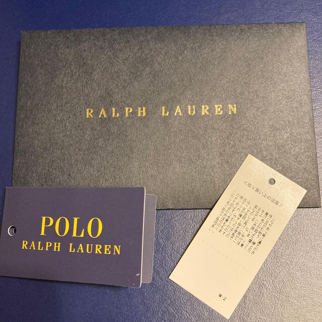 【新品未使用】ポロラルフローレン　マフラー　濃紺ポニー刺繍　イタリア製男女兼用