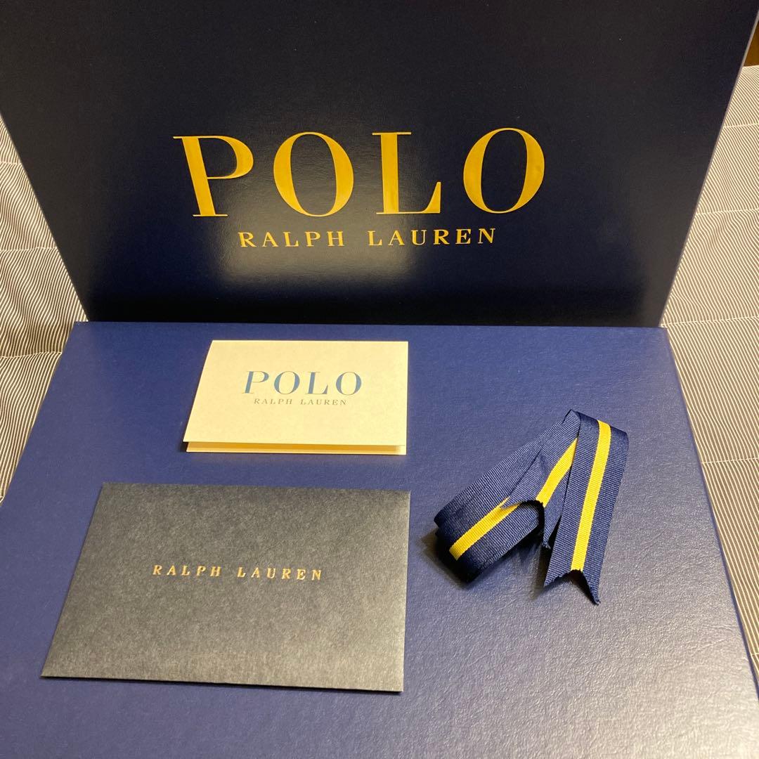 【新品未使用】ポロラルフローレン　マフラー　濃紺ポニー刺繍　イタリア製男女兼用