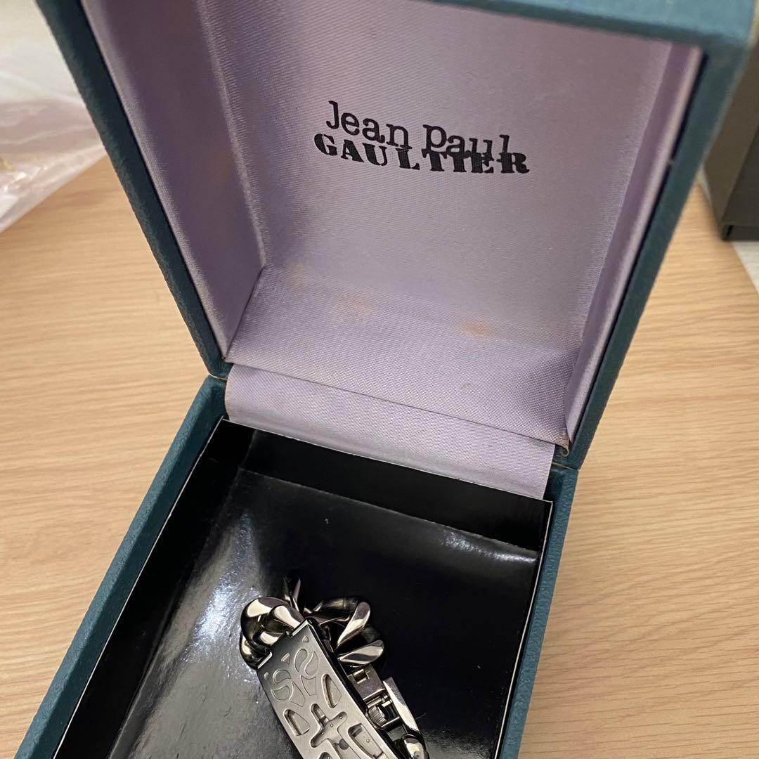 動作未確認　ジャンポールゴルチェ　クォーツ　シルバー　ブレスレット　箱付