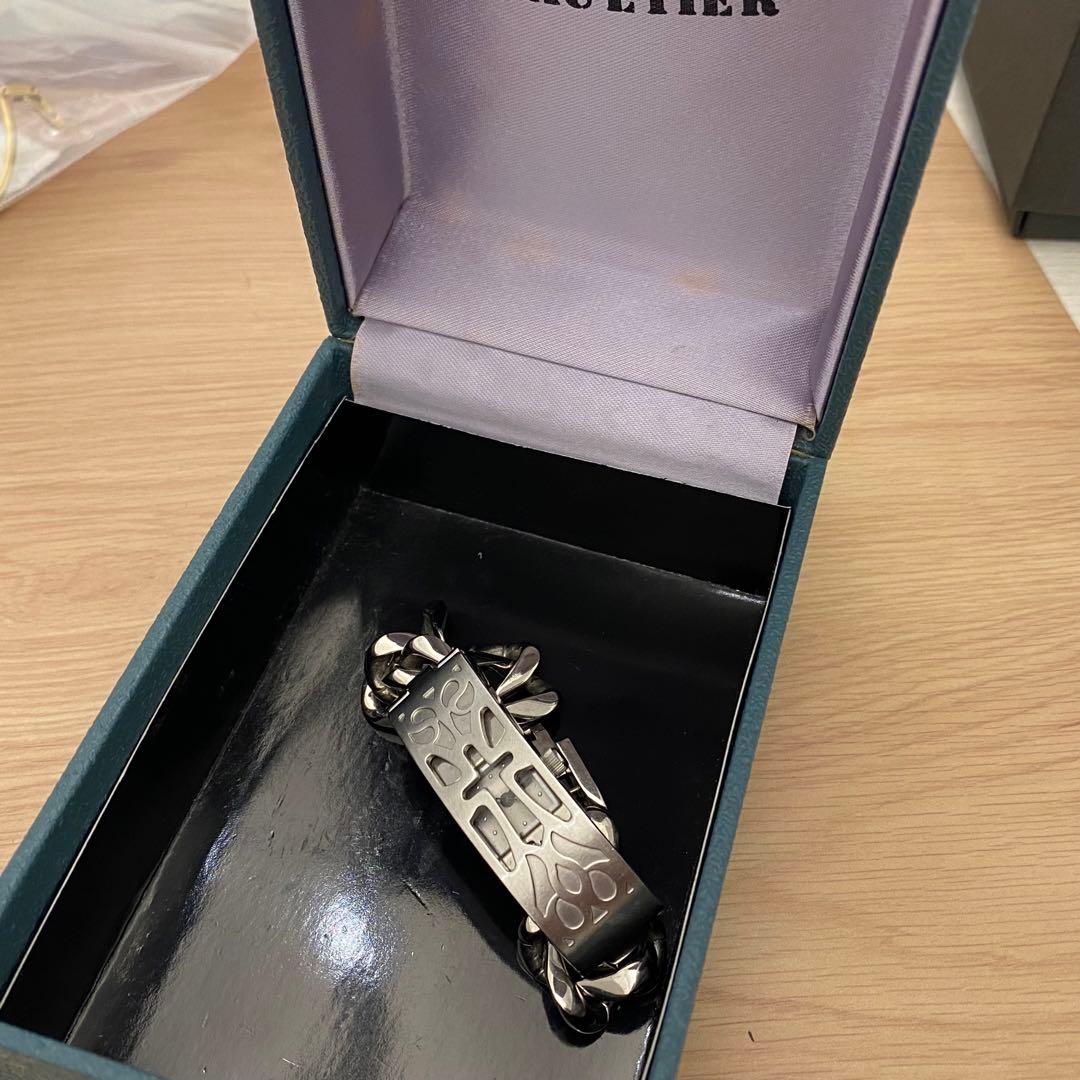 動作未確認　ジャンポールゴルチェ　クォーツ　シルバー　ブレスレット　箱付