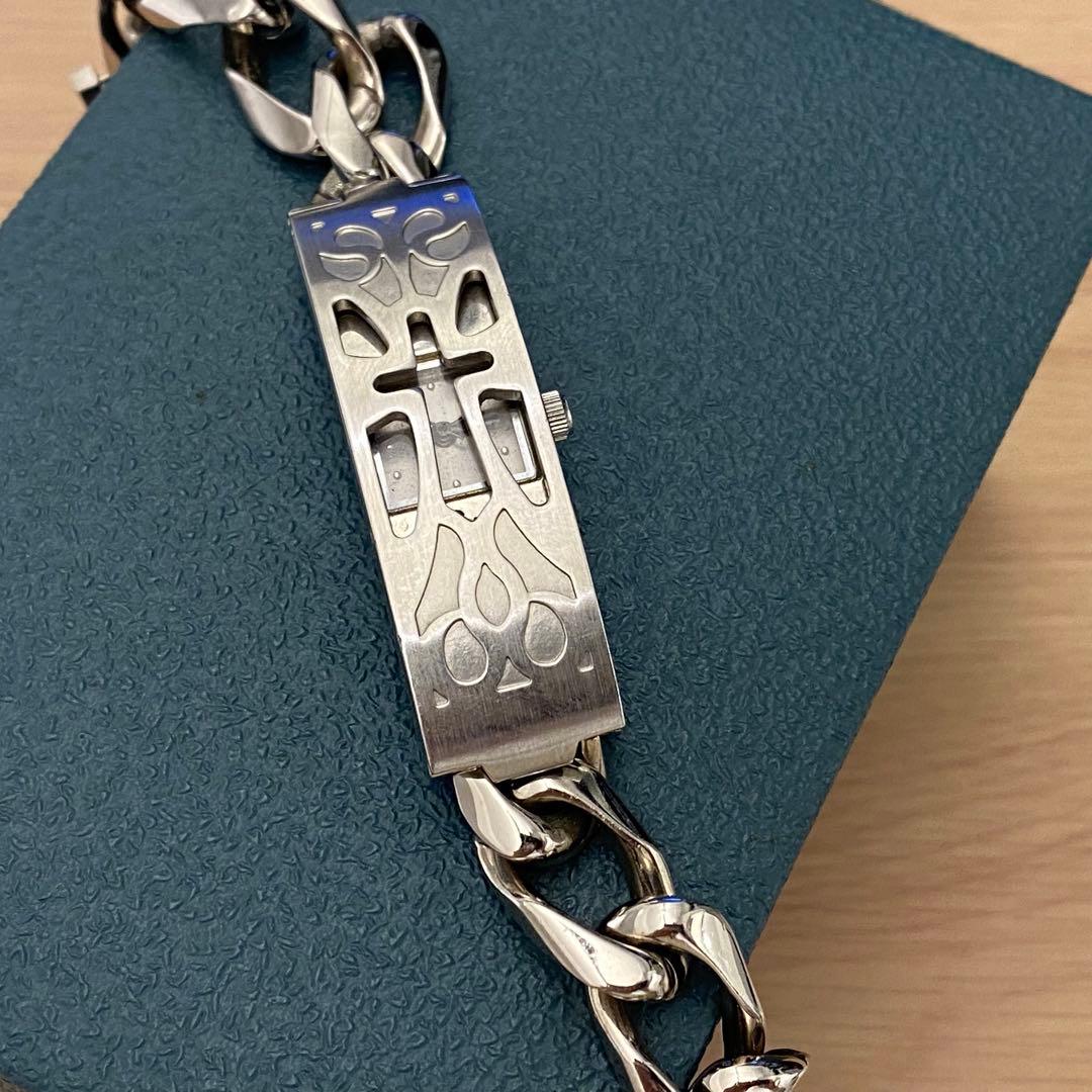 動作未確認　ジャンポールゴルチェ　クォーツ　シルバー　ブレスレット　箱付