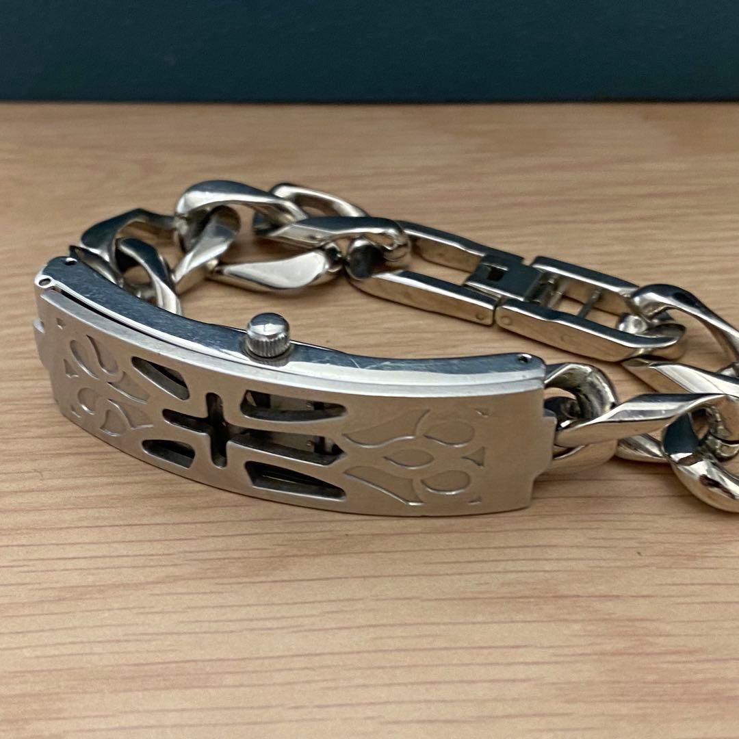 動作未確認　ジャンポールゴルチェ　クォーツ　シルバー　ブレスレット　箱付