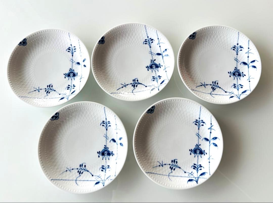 ブルーパルメッテ プレート 5枚セット 15cm ロイヤルコペンハーゲン