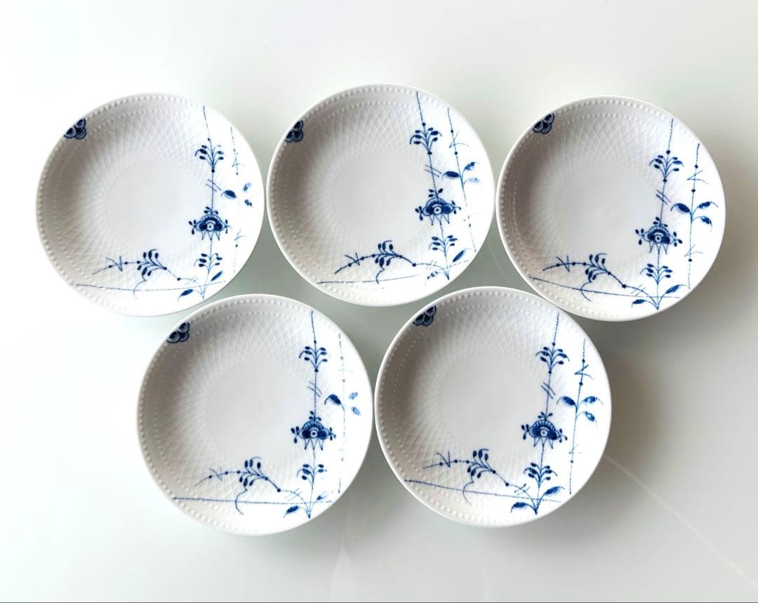 ブルーパルメッテ プレート 5枚セット 15cm ロイヤルコペンハーゲン