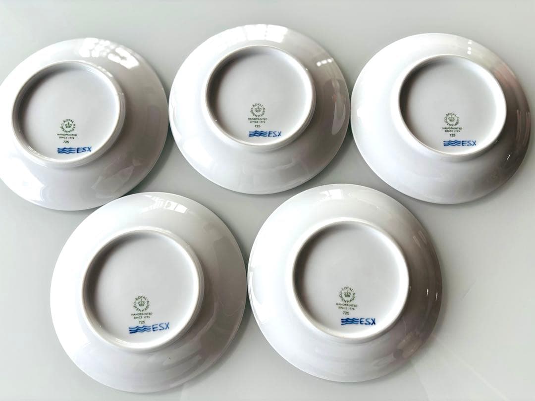 ブルーパルメッテ プレート 5枚セット 15cm ロイヤルコペンハーゲン