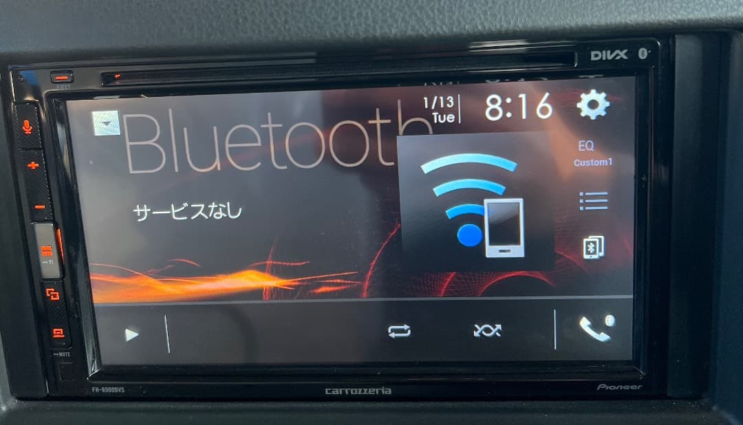 パイオニアFH-8500DVSワイドモニターBluetooth/USB対応本体
