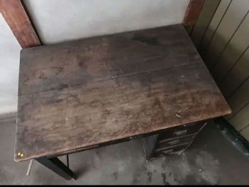 アンティーク 木製 デスク レトロ 学習机 事務机 引き出し 作業台