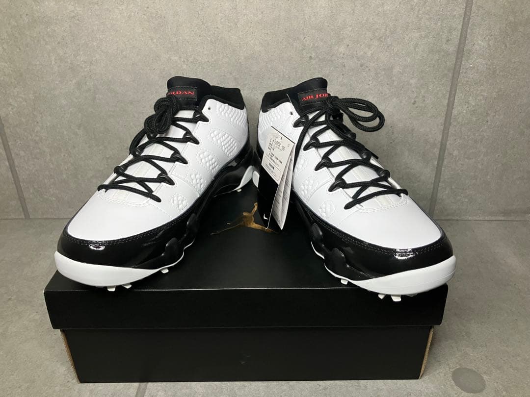 ナイキ エアジョーダン 9 ゴルフ ホワイト/トゥルーレッド-ブラック