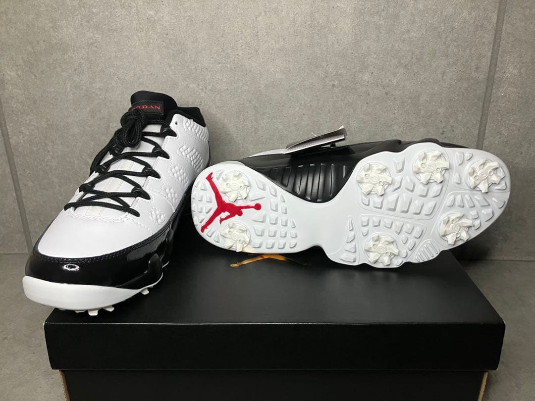 ナイキ エアジョーダン 9 ゴルフ ホワイト/トゥルーレッド-ブラック