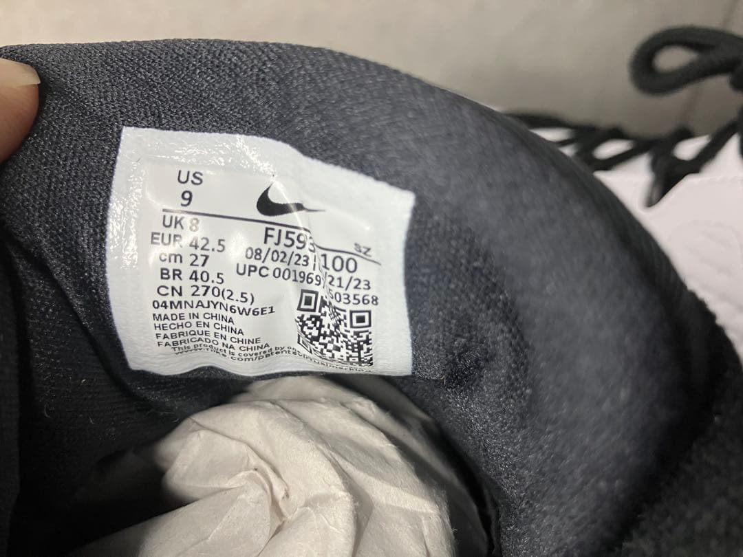 ナイキ エアジョーダン 9 ゴルフ ホワイト/トゥルーレッド-ブラック