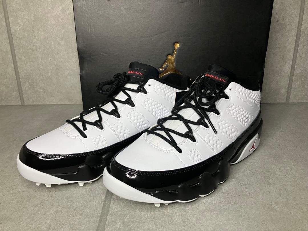 ナイキ エアジョーダン 9 ゴルフ ホワイト/トゥルーレッド-ブラック