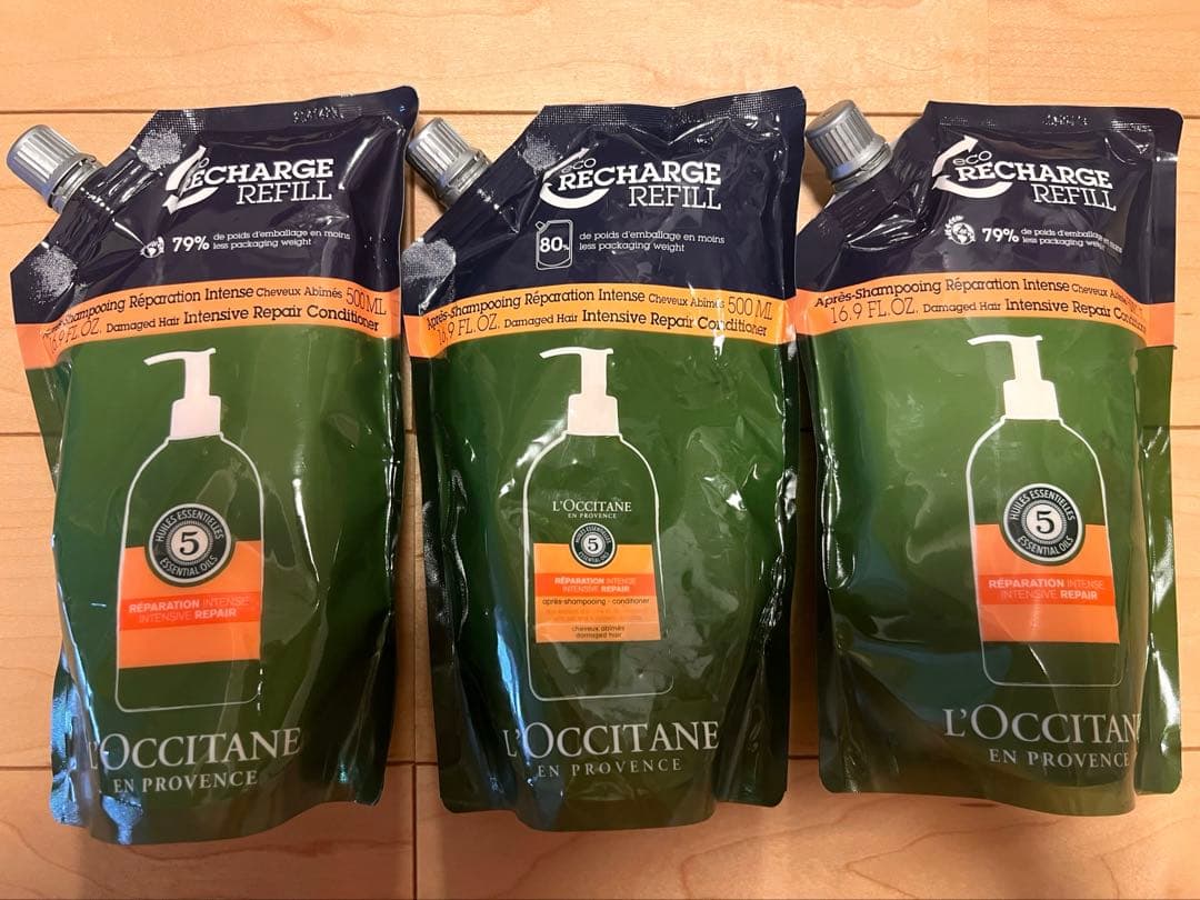 ロクシタン ファイブハーブス リペアリングコンディショナー500ml 3個セット