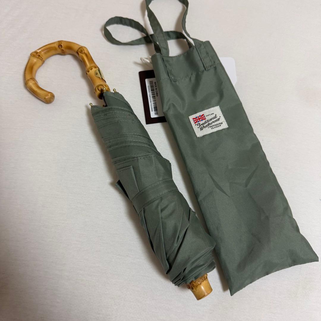 【新品 未使用】トラディショナルウェザーウェア 折りたたみ傘 晴雨兼用