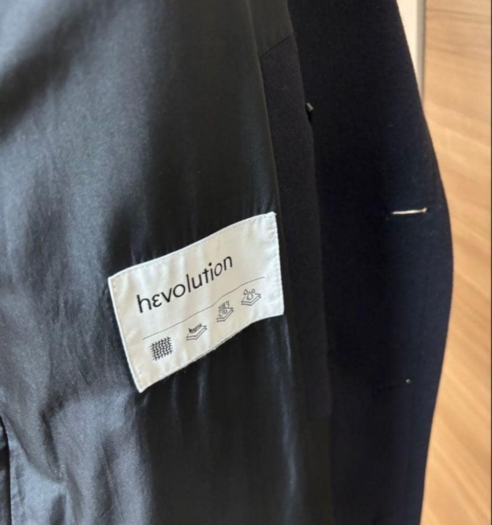 hevo 干場 イーヴォ シングルベルテッドコート OSTUNI 46 ネイビー