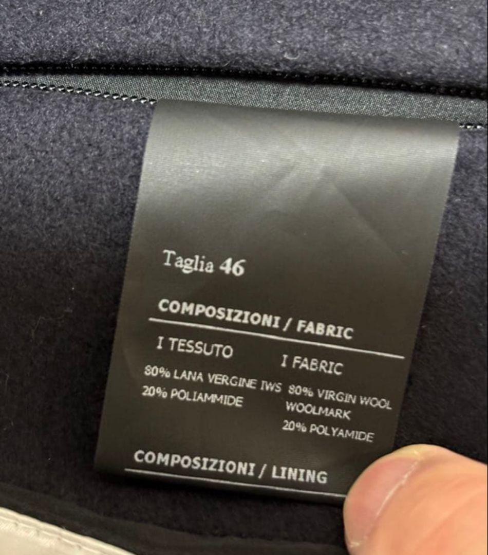 hevo 干場 イーヴォ シングルベルテッドコート OSTUNI 46 ネイビー