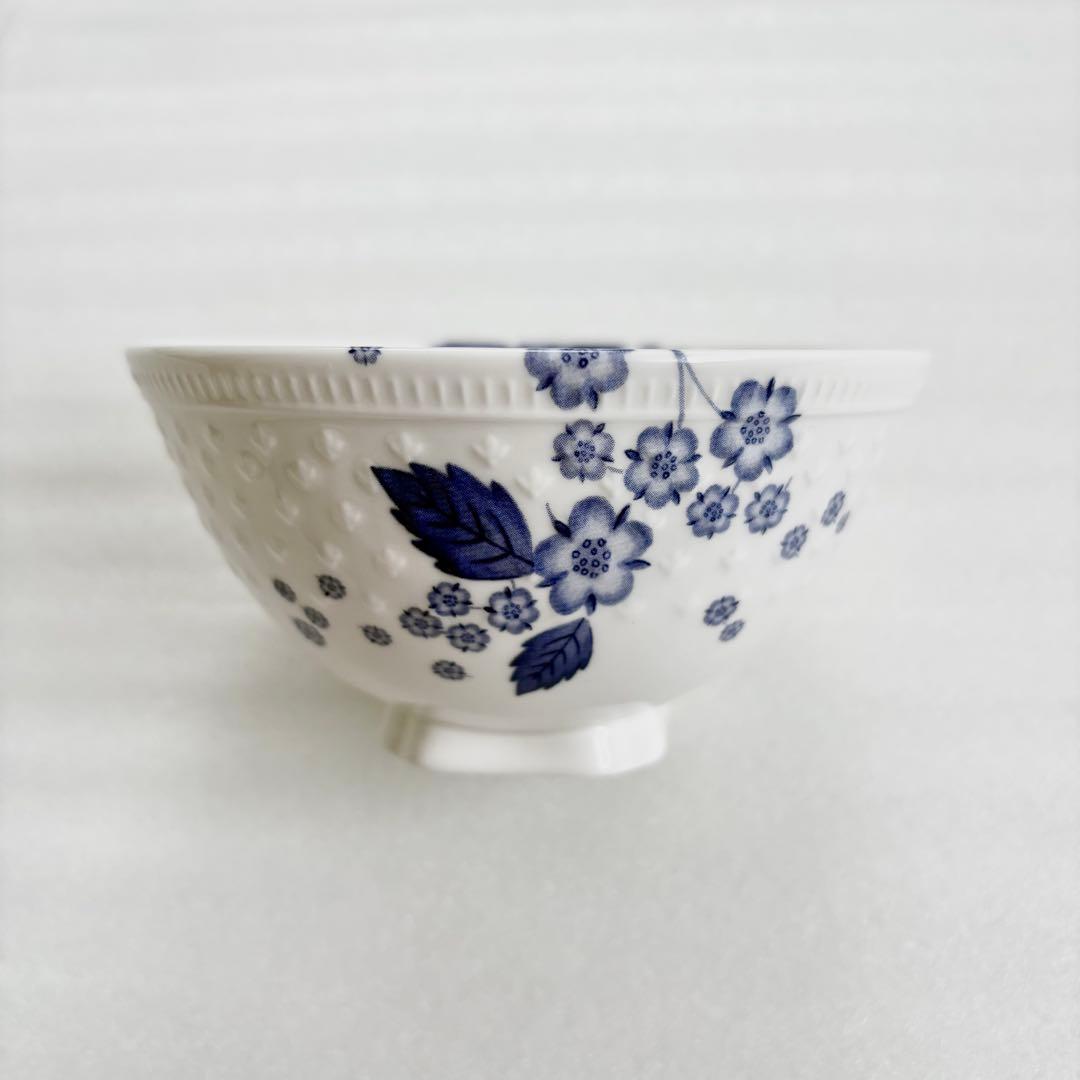 ウェッジウッド ストロベリーブルーム インディゴ 茶碗 ライスボウル M&L