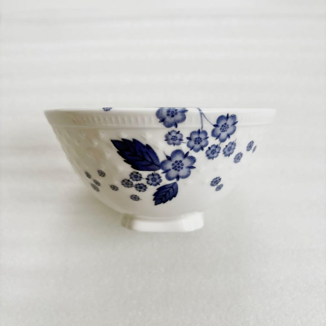 ウェッジウッド ストロベリーブルーム インディゴ 茶碗 ライスボウル M&L