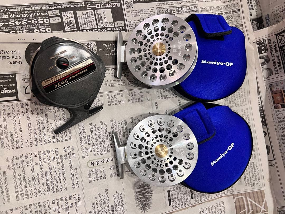 落とし込み　mamiya OP　舞匠メタル80タイコリール 3個セット