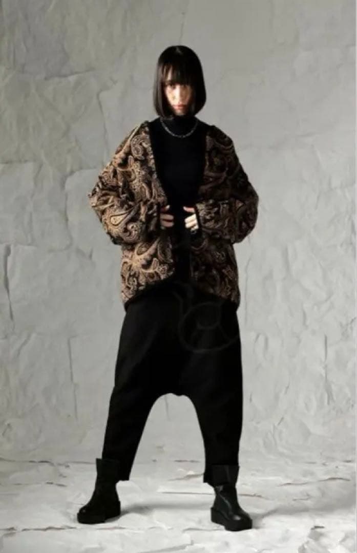 アンティカ　ペイズリー柄 ジャガードジャケット レディース 羽織