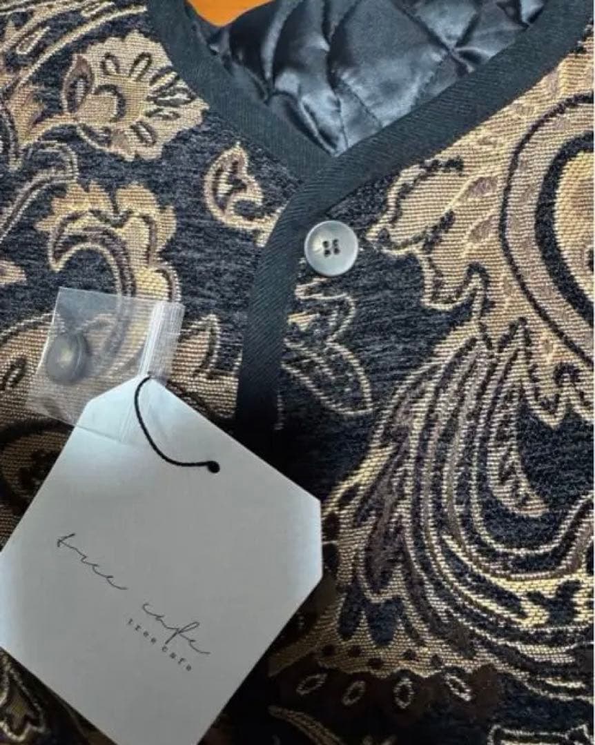 アンティカ　ペイズリー柄 ジャガードジャケット レディース 羽織