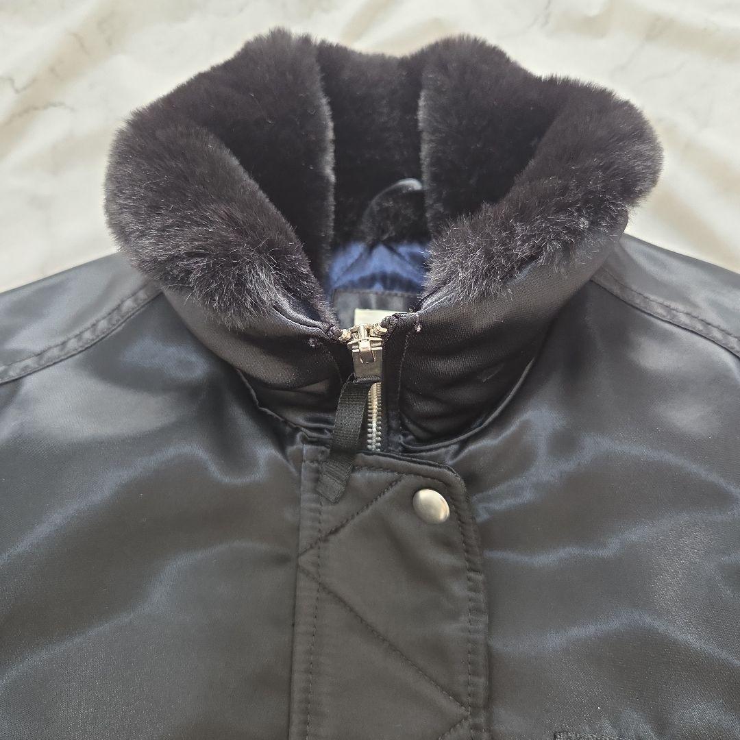 ここなつ☆GAP MA-1 ボンバージャケット ブラック ファー Y2K