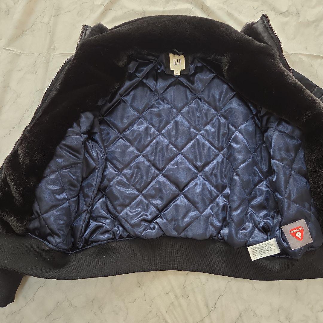 ここなつ☆GAP MA-1 ボンバージャケット ブラック ファー Y2K