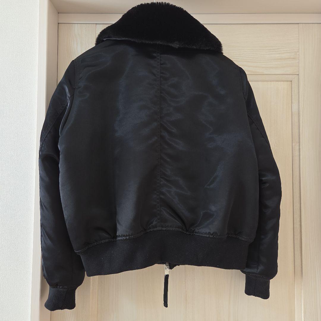 ここなつ☆GAP MA-1 ボンバージャケット ブラック ファー Y2K