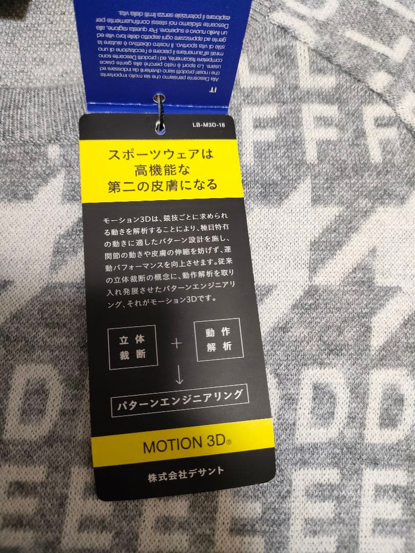 新品　DESCENTE GOLF デサントゴルフ　長袖ゴルフセーター　総柄