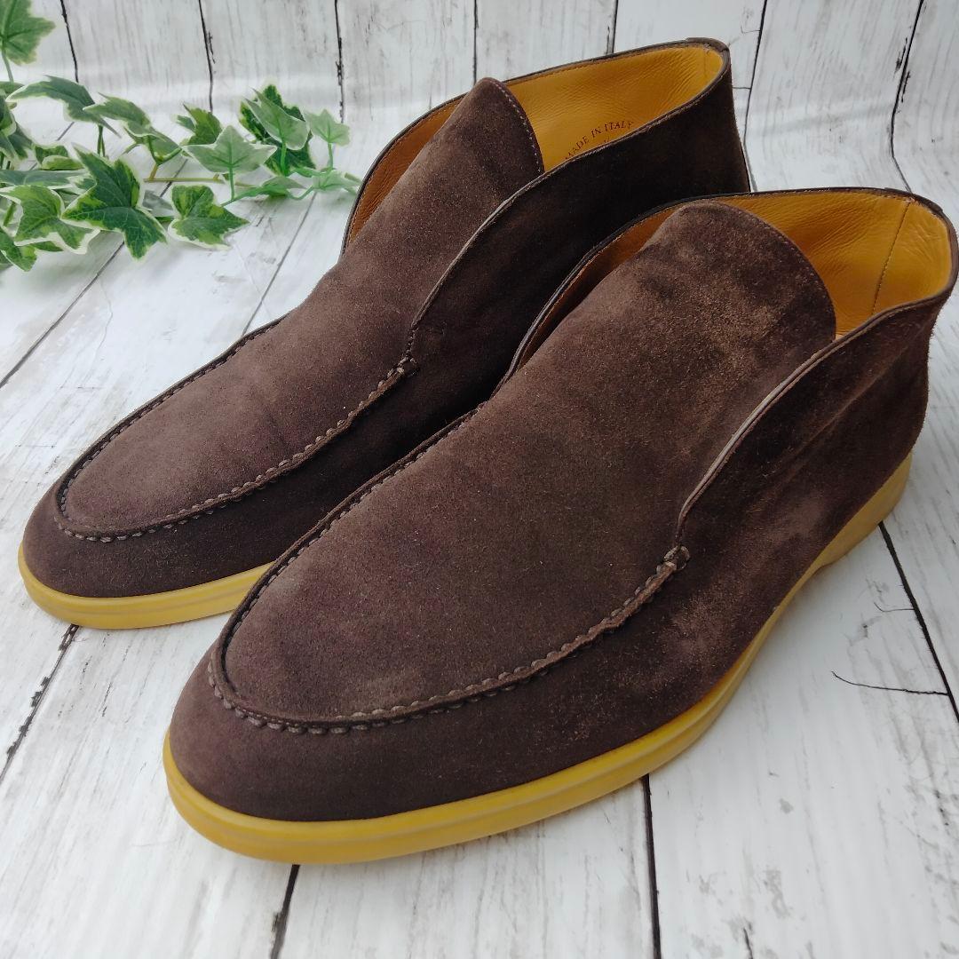 ロロピアーナ【希少】スウェードレザーシューズ　28.5cm　スリッポン　モカシン