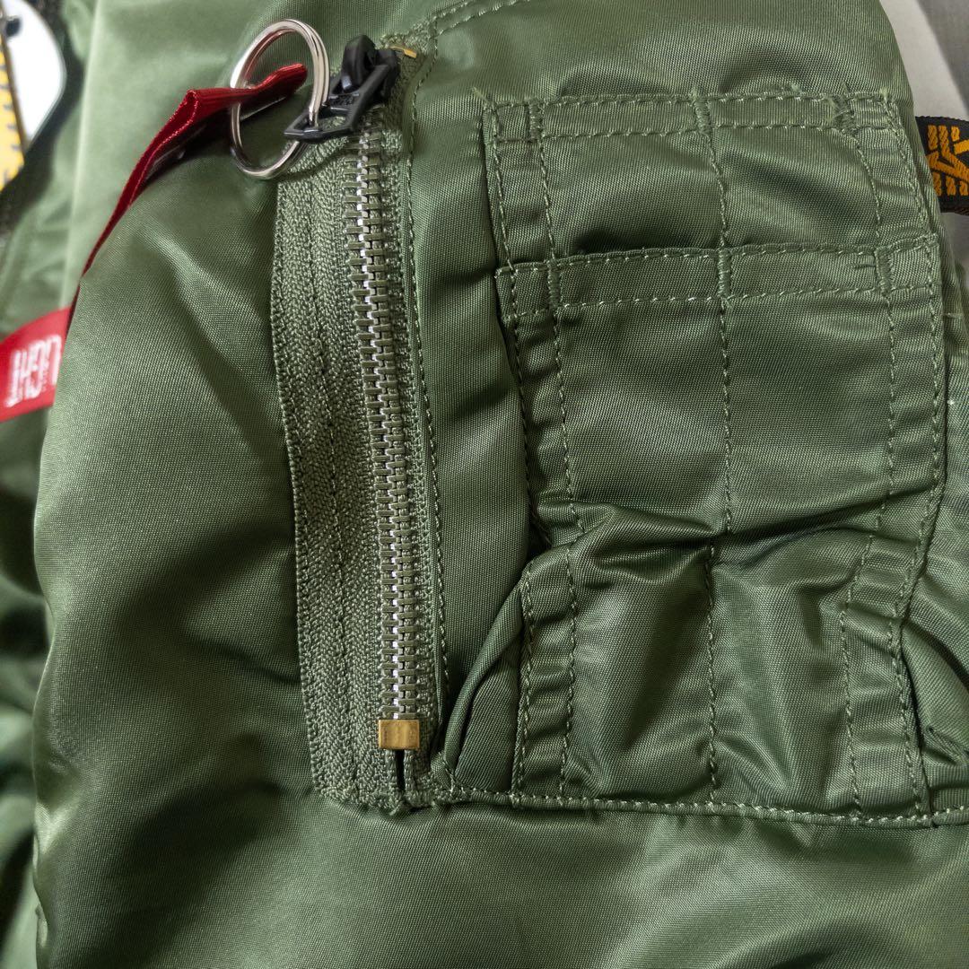 アルファ MA-1 JAPAN SPEC Sサイズ ヴィンテージグリーン