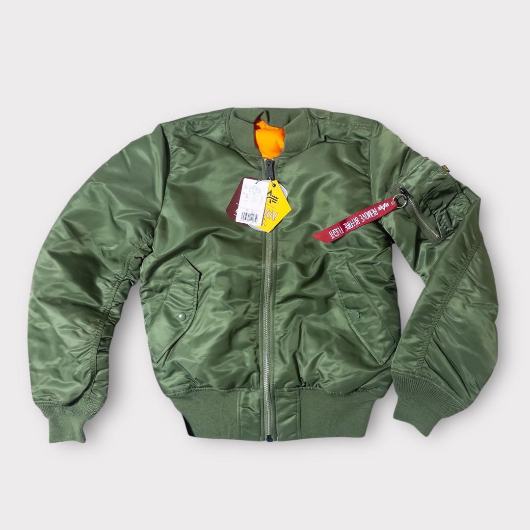 アルファ MA-1 JAPAN SPEC Sサイズ ヴィンテージグリーン