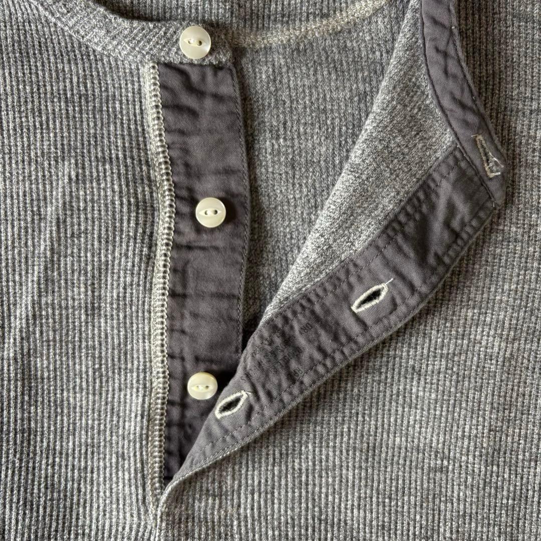 美品 ダブルアールエル ワッフル ヘンリーネック サーマル RRL Tシャツ